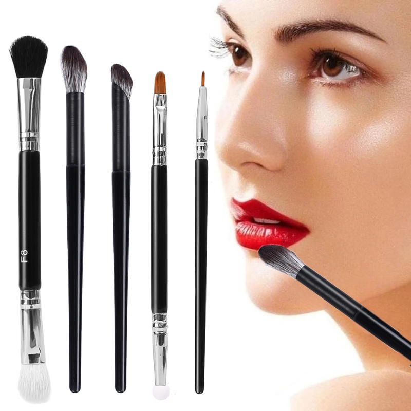 1 Cọ Trang Điểm Cán Gỗ Sợi Tổng Hợp Đa Năng