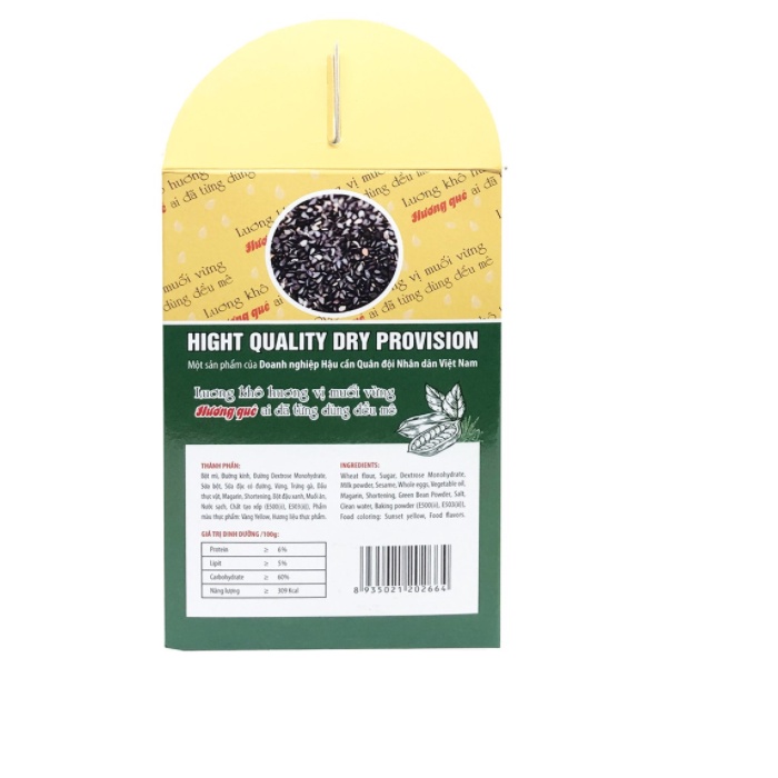 [HCM]Lương Khô Quân đội Hương Quê - Vị Muối Vừng - Công ty 22 - 700g/hộp