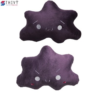 Combo 2 gối tựa lưng cho chàng và nàng-Tím-THIVI