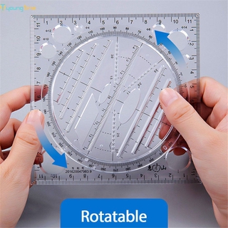 Thước Vẽ Hình Học Nhanh Chóng Đa Năng Có Tỷ Lệ Rõ Ràng