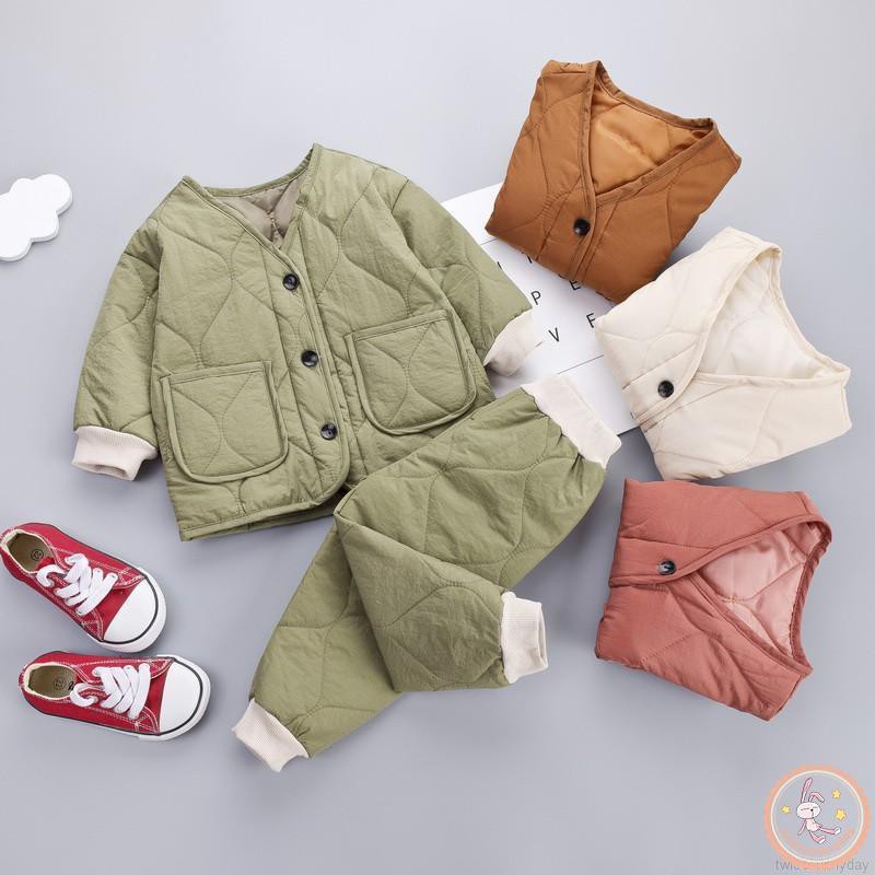 Set Đồ Bộ Dài Tay Giữ Ấm Thời Trang Dành Cho Bé