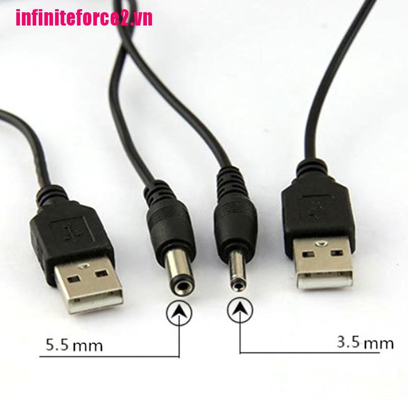 Cáp Chuyển Đổi Usb Sang Cổng 2.5 3.5 4.0 5.5mm 5v Dc Chuyên Dụng