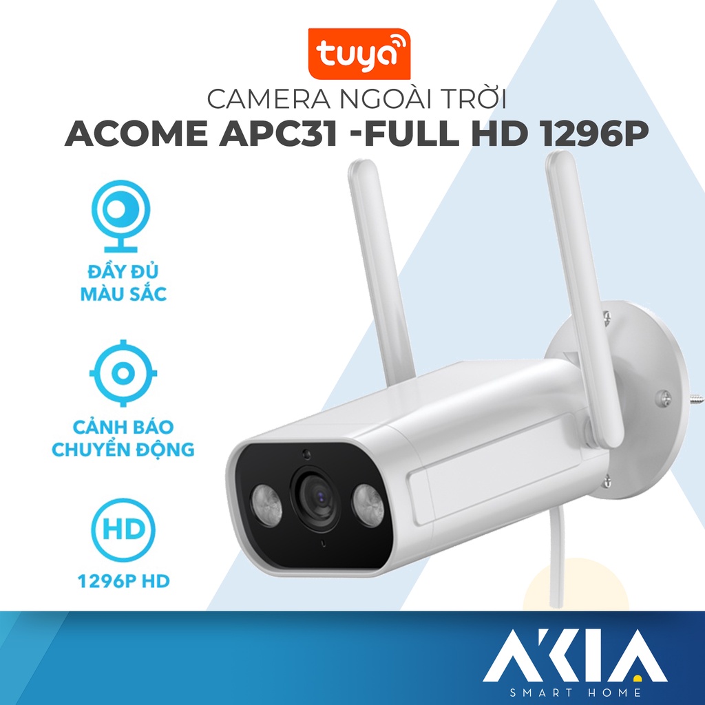Camera ngoài trời ACOME APC31 có màu ban đêm, quay 1296P 3MP, chống nước IP66, đàm thoại 2 chiều, bảo hành 12 tháng