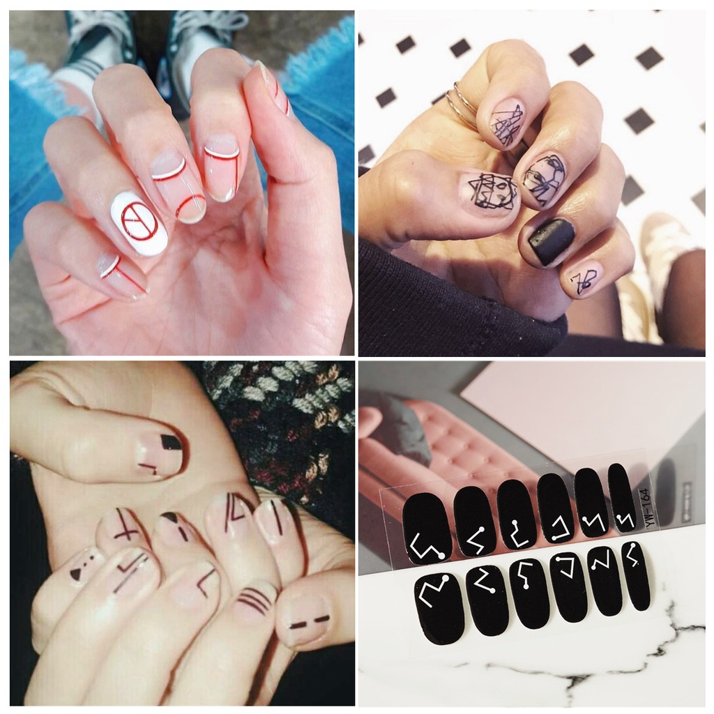 Miếng dán móng tay - Nail Wraps (12 miếng dán khô)