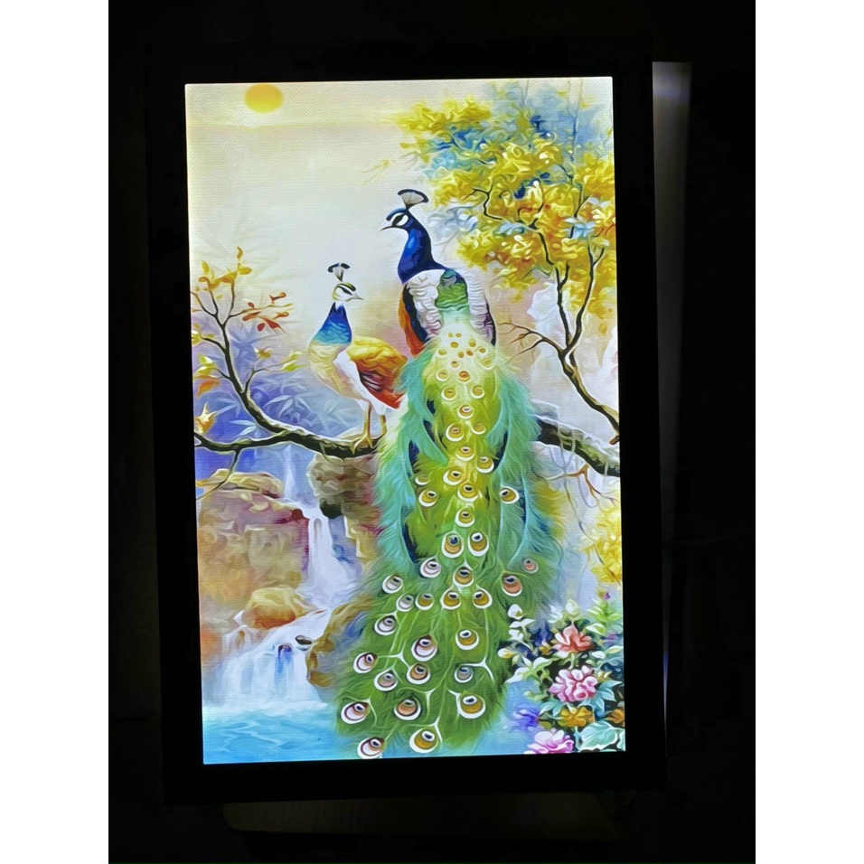 Đèn Tranh Led Nghệ Thuật Treo Tường 3D Kích Thước 40 x 60 cm Hiện Đại