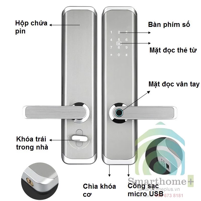 Khóa Cửa Thông Minh Wifi SHP-DL7I