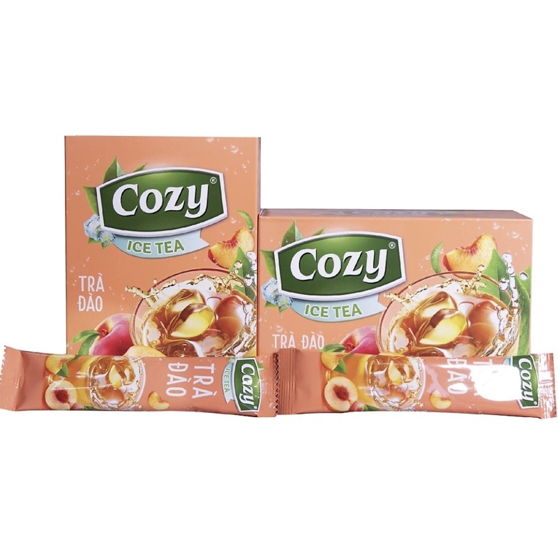 Trà Đào/ Trà Vải Hòa Tan Cozy 18 gói *15gr