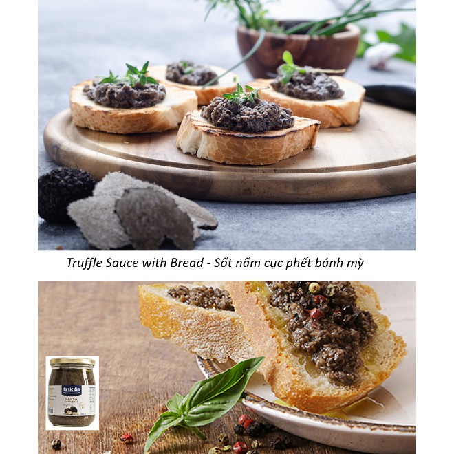 [ Date 2027] Sốt nấm cục – Truffle Sauce La Sicilia (Italia) hũ 500g l