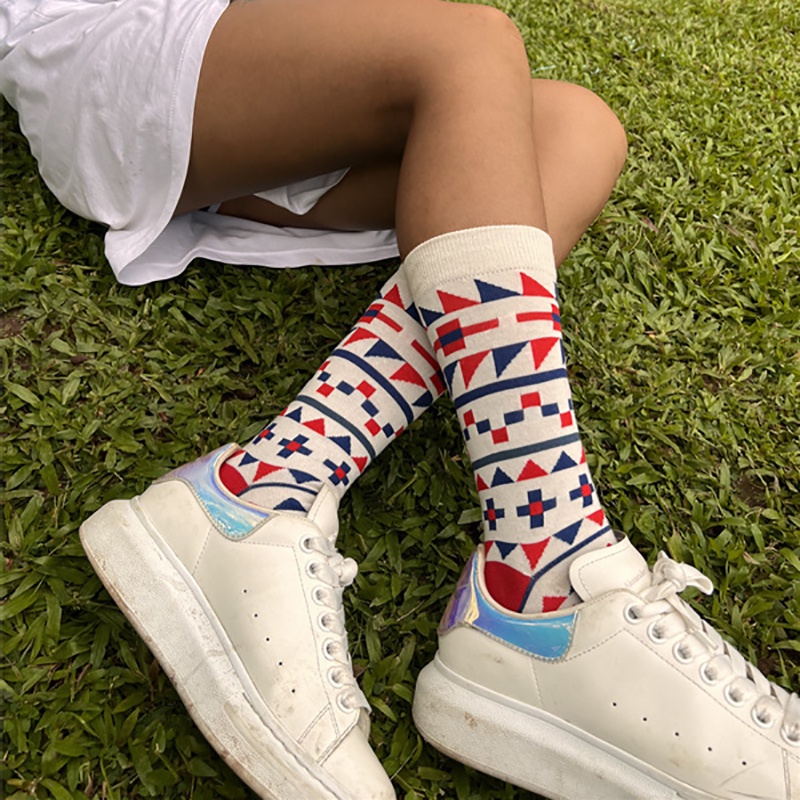 Bộ 2 Đôi Tất Nữ Co Giãn Nhiều Màu Sắc Đáng Yêu