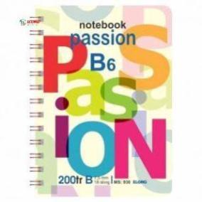 [Klong] Sổ lò xo KLONG dọc B6, 200 trang 70/76; MS: 938
