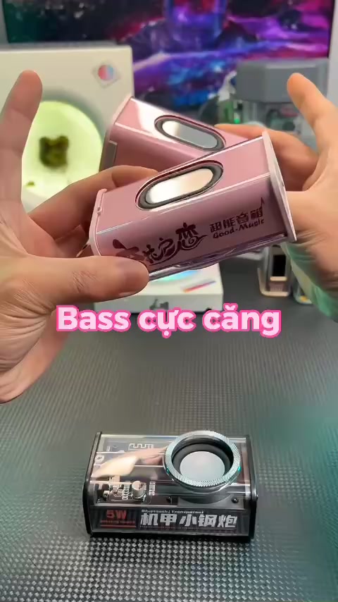 Loa bluetooth mini trong suốt Gutek K08 nghe nhạc không dây bass mạnh kết nối 2 loa tws | BigBuy360 - bigbuy360.vn