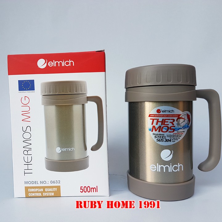 Bình giữ nhiệt Elmich/Bình ủ cháo đựng thức ăn Elmich 500 ml EL0632 - Nhập khẩu Séc 100%