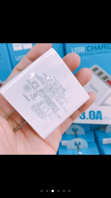CỦ SẠC 3 ĐẦU HIỆU HOCO CÓ ĐÈN LED HIỂN THỊ DÒNG ĐIỆN CHO CÁC MÁY IPHONE SAMSUNG OPPO... MÃ C15