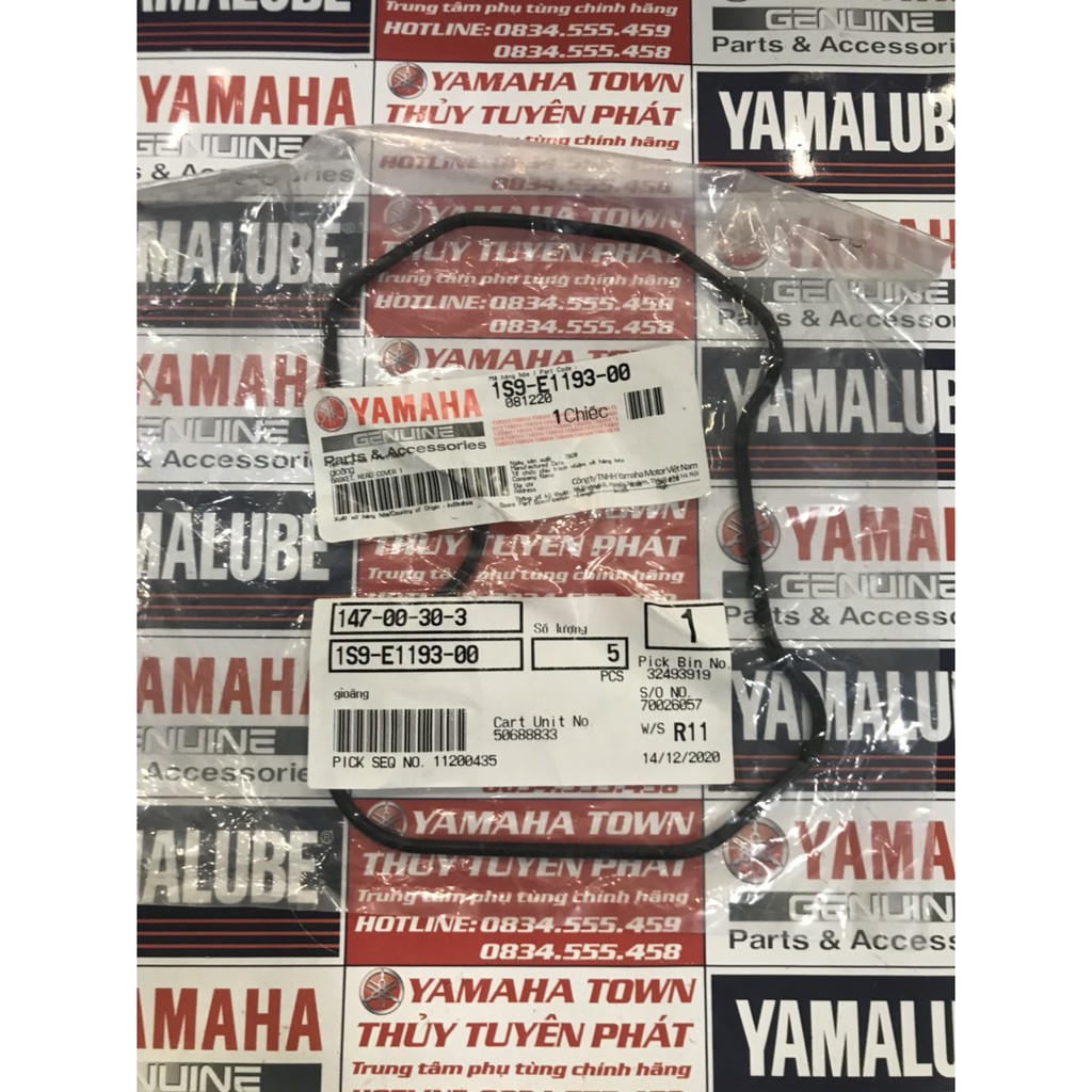 Gioăng - sin nắp đầu bò Exciter 135 Ex135 năm 2010 chính hãng Yamaha
