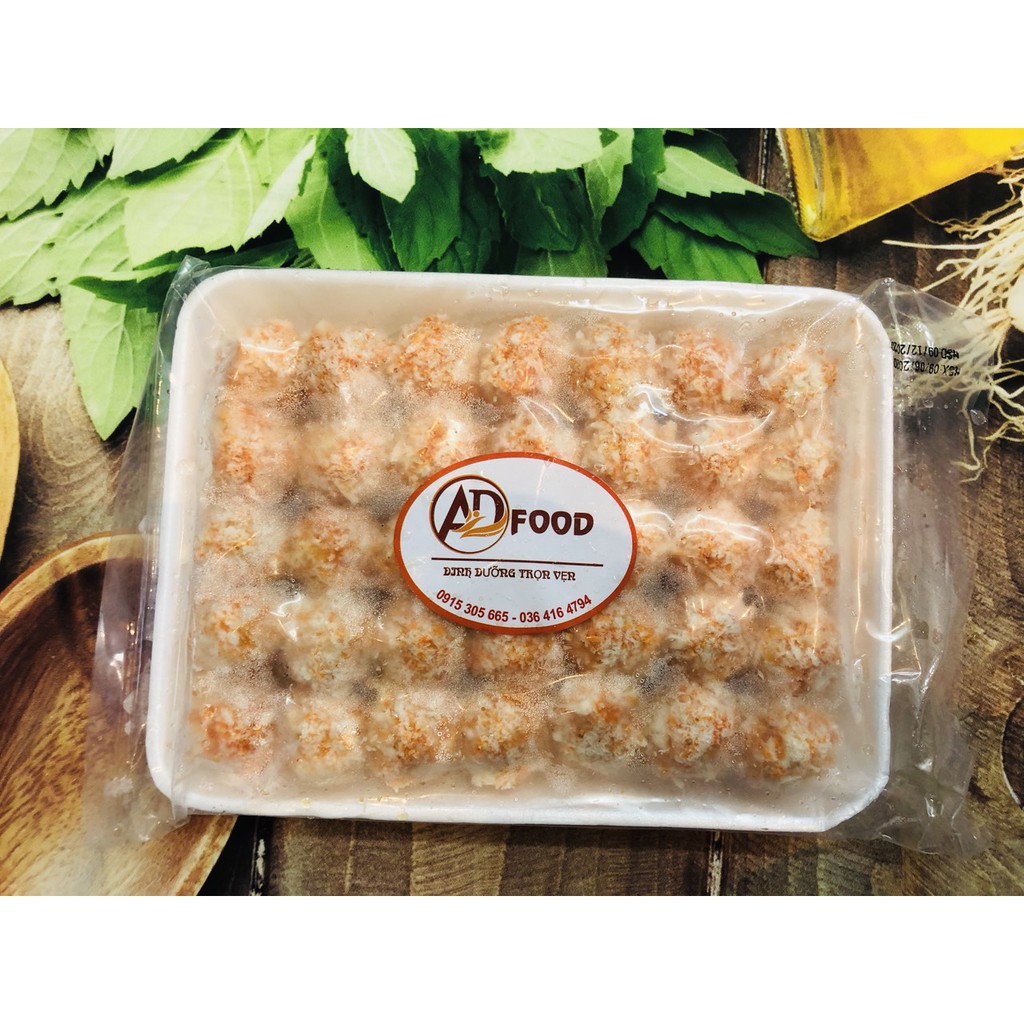 500G CÁ VIÊN SỐT MAYONNAISE CỐM ĐỎ ĐÓNG KHAY( 35 Viên)