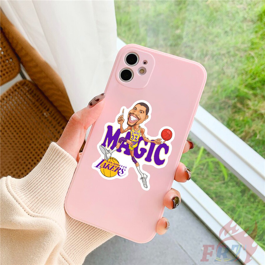 ❉ Miếng Dán Hình Los Angeles Lakers - NBA Teams Series 02 ❉ Bộ 50 Miếng Dán Chống Thấm Nước Hình Bóng Rổ Thời Trang