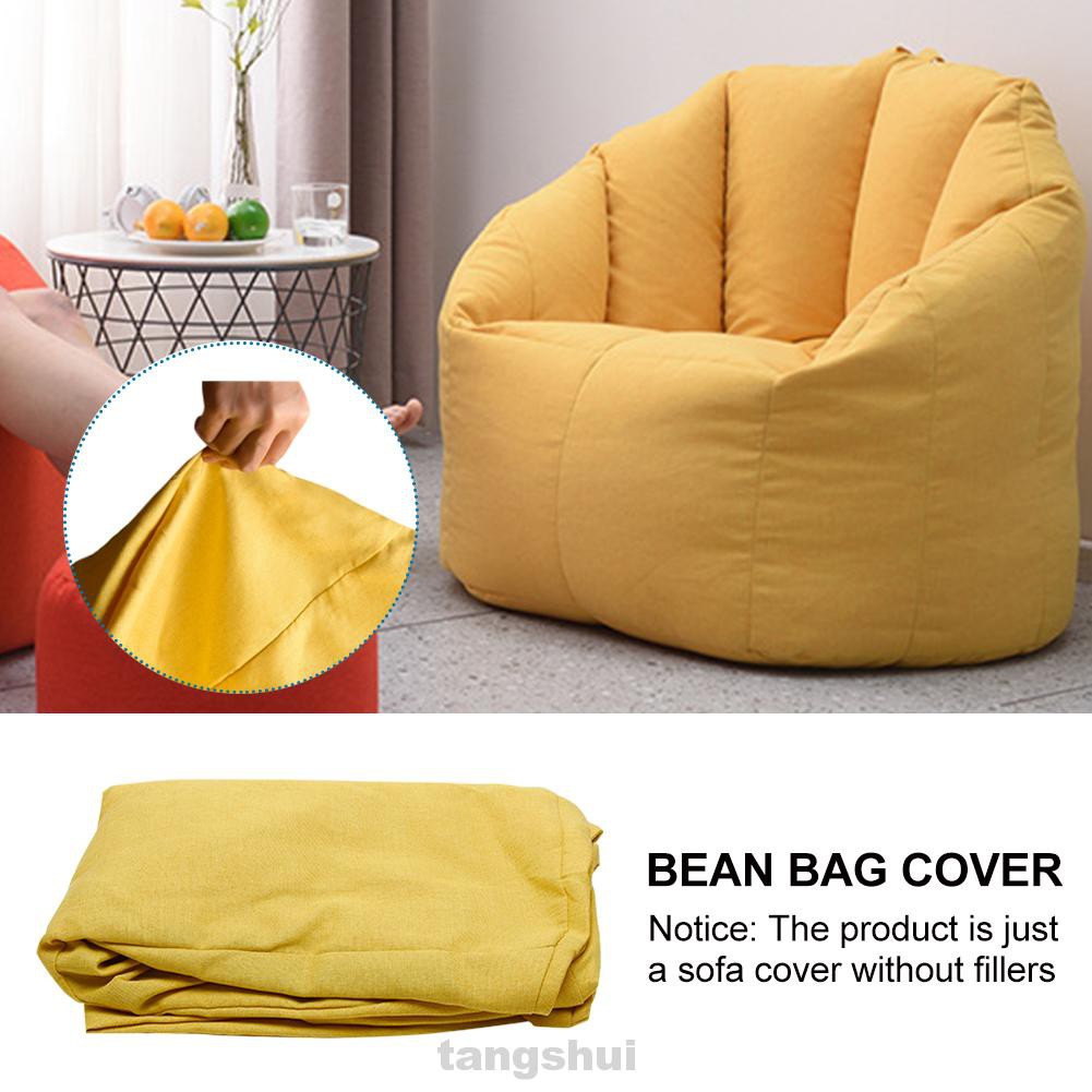 Large Living Room Bedroom Soft With Handle Washable Home Decor Easy Clean Playroom No Filler Bean Bag Cover