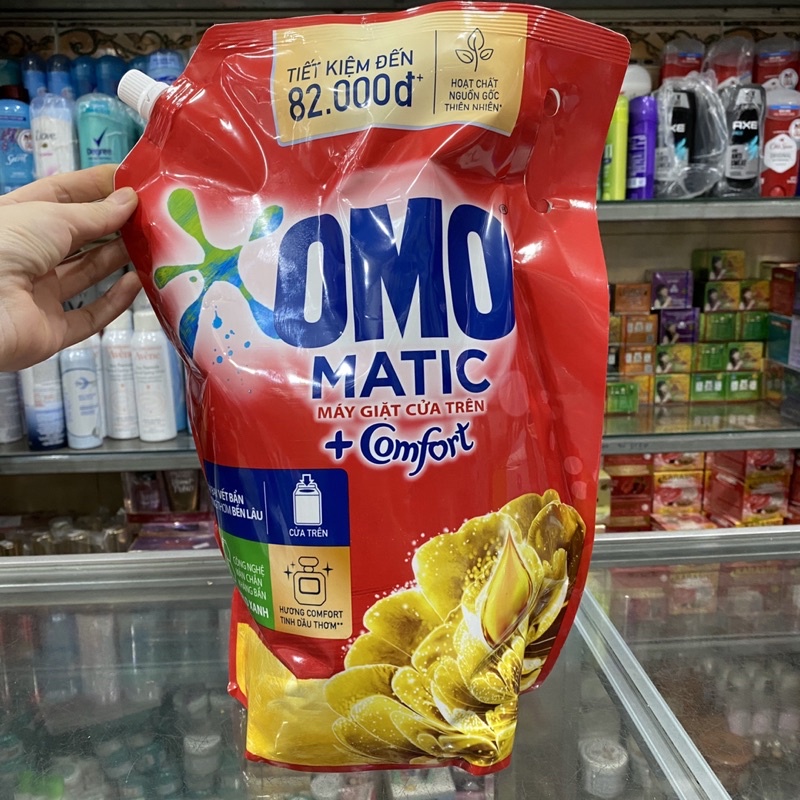 Nước giặt OMO Matic Comfort tinh dầu thơm túi 3.7kg
