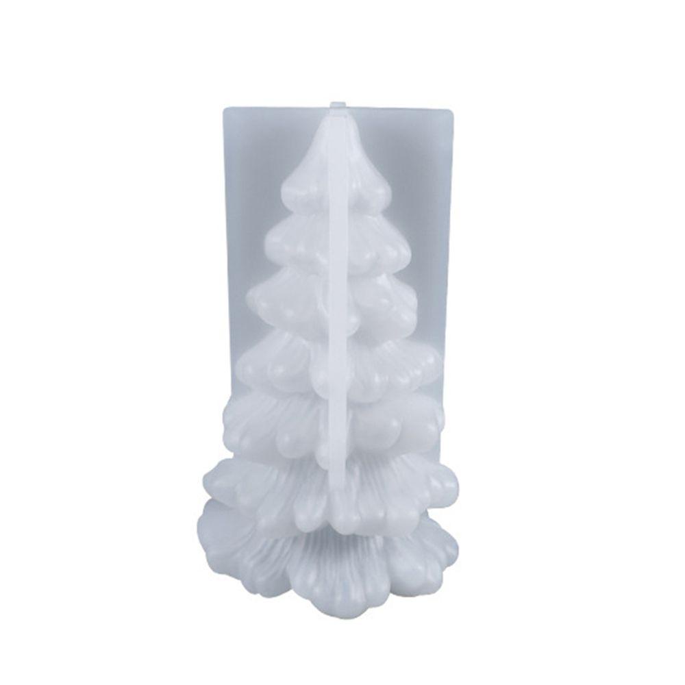 Khuôn Làm Nến Hình Cây Thông Giáng Sinh 3D Bằng Nhựa Trong Suốt Độc Đáo DIY