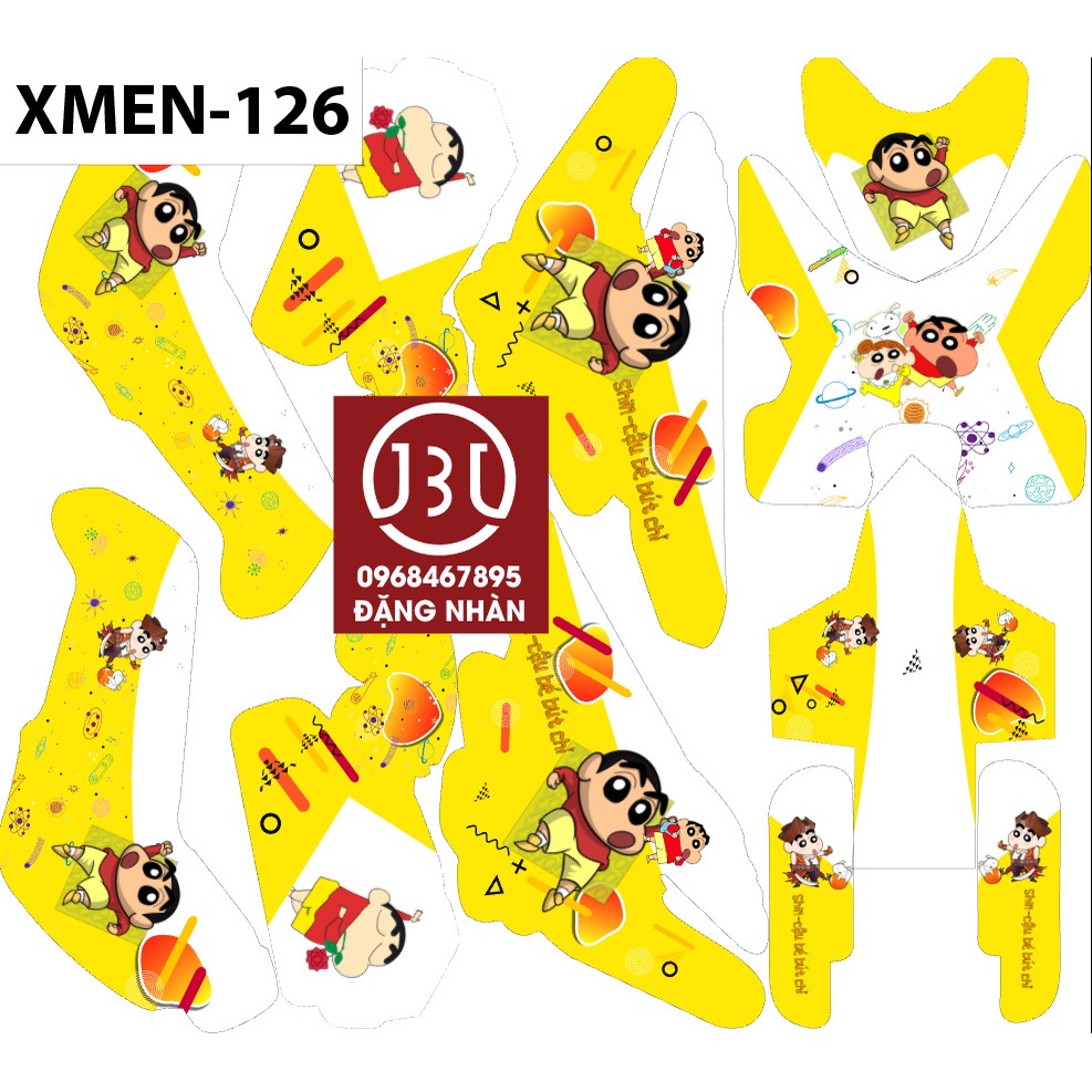 TEM TRÙM XE ĐIỆN XMEN MÃ 126