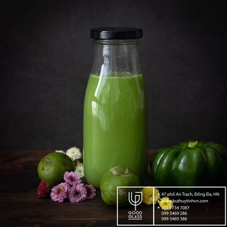 T2144 Bình Nước Thủy Tinh, Chai Detox Có Dây Xách 500ml, 300ml