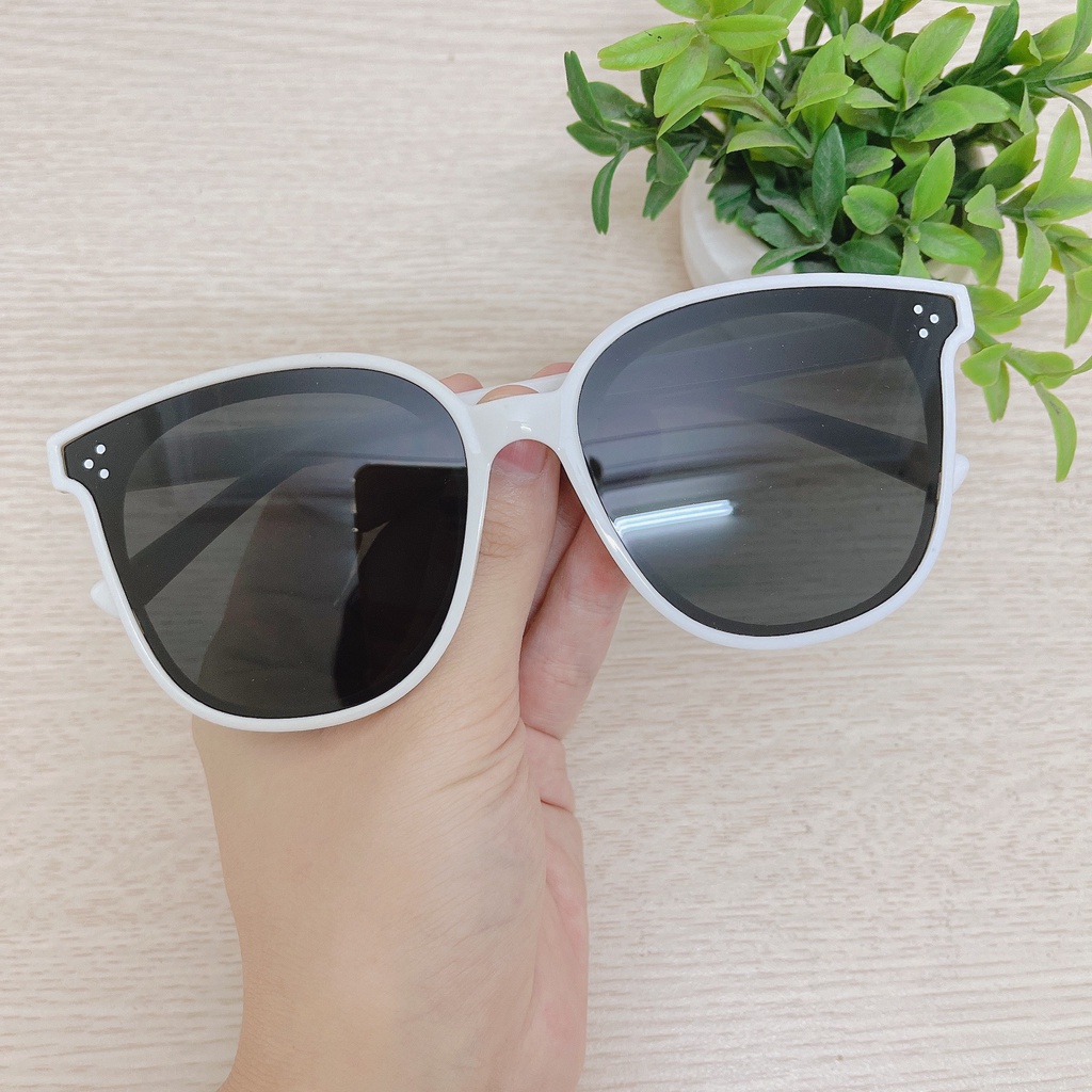 Kính mát Nam nữ dáng vuông ba chấm giá rẻ Hàn Quốc - Kính râm chống nắng thời trang