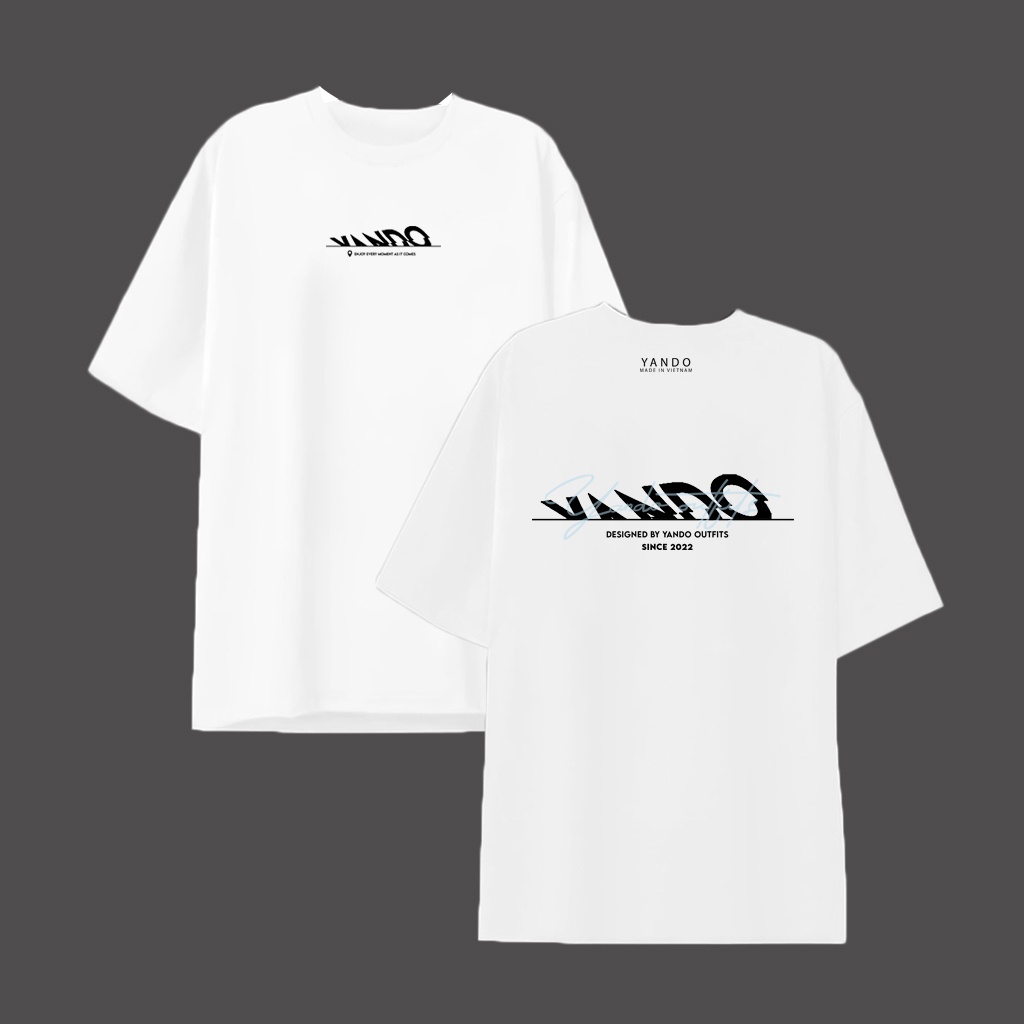 Áo Thun Tay Lỡ Nam Nữ Form Rộng YANDO OUTFITS SHADOW - AT0198 -Cotton 2 Chiều