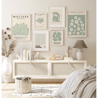 Set tranh 6 Matisse phong cách Tối giản decor phòng ngủ phòng khách