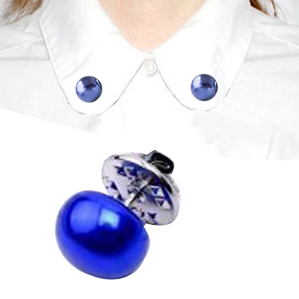 Trâm cài áo hình ngọc trai nhân tạo dáng tròn thanh lịch