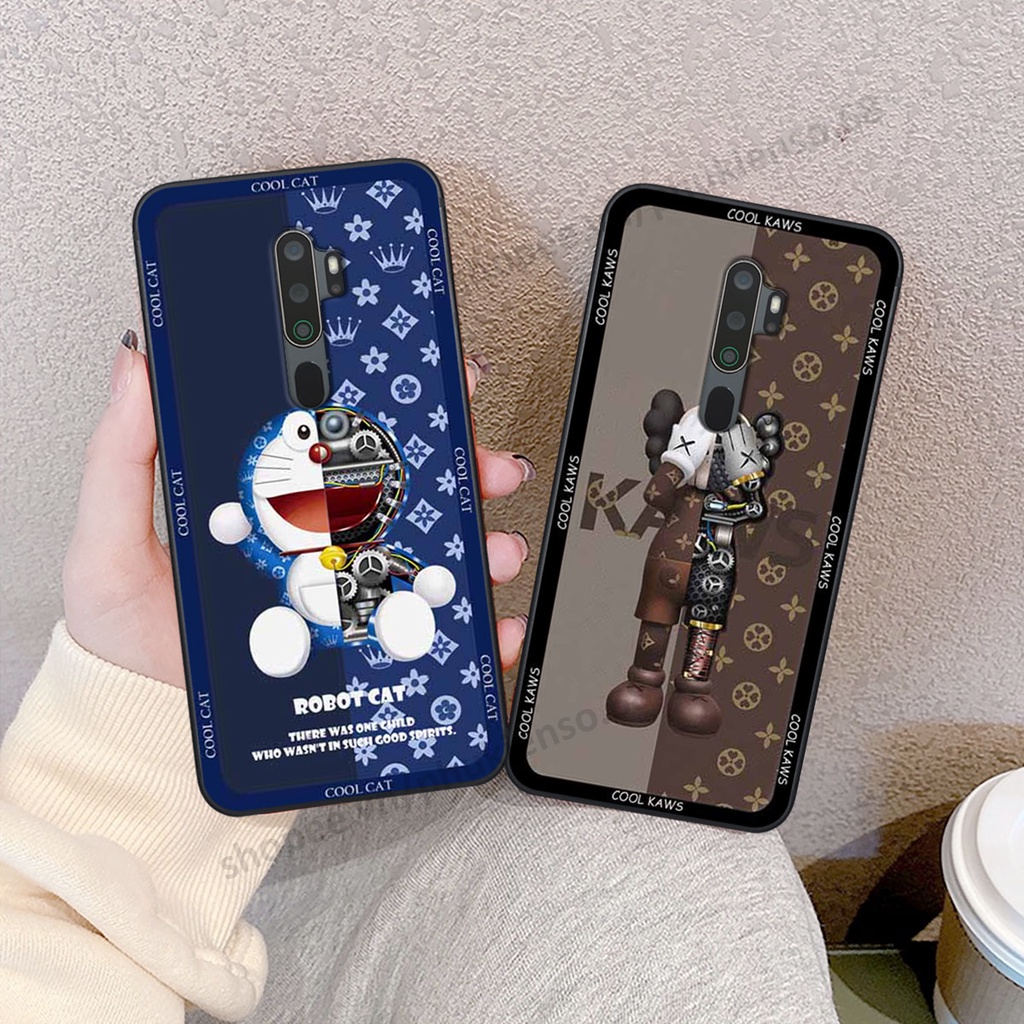 Ốp lưng điện thoại Oppo A5 2020 / A9 2020 in hình gấu bear, kaws, doremon thời trang, ốp lưng cao cấp chất lượng