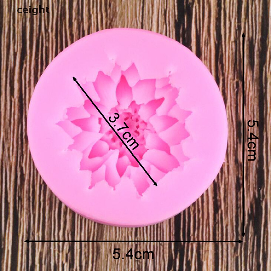 Khuôn silicone làm xà phòng bánh trang trí DIY tạo hình bông hoa cúc resin