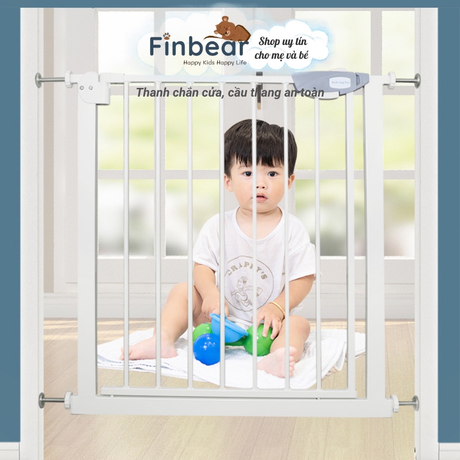 Thanh Chắn Cửa Cầu Thang Pakey Không Khoan Đục, Cao 79cm Bảo Vệ An Toàn Cho Bé Yêu FINBEAR