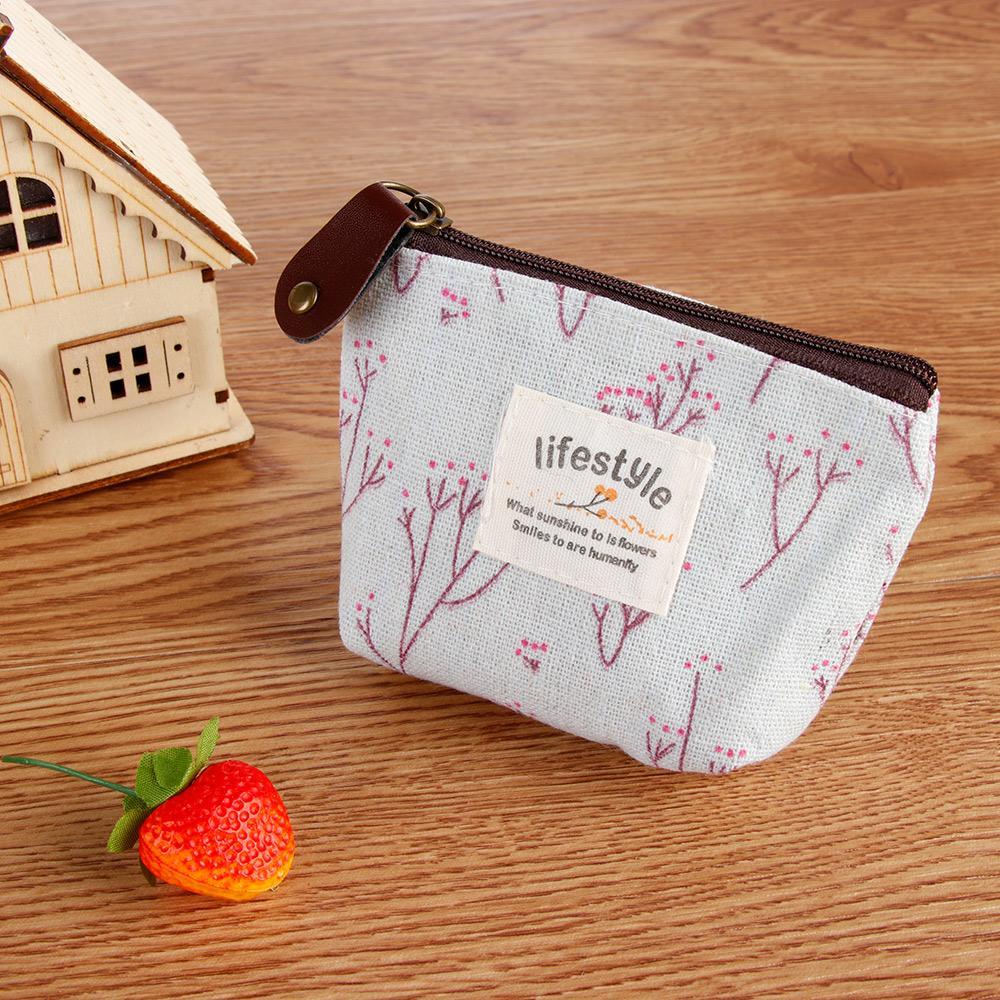 UUMIR Ví Đựng Tiền Mini In Hoa Thời Trang