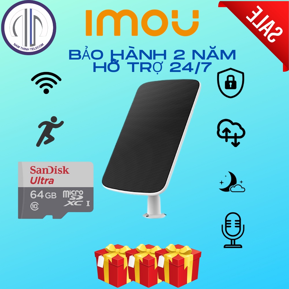 Camera không dây EZVIZ BC1C dùng pin ngoài trời, màu ban đêm, năng lượng mặt trời, đàm thoại 2 chiều, chính hãng