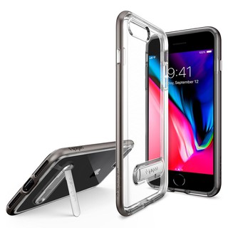Ốp lưng iphone 7/8 plus Spigen Crystal Hybrid Gun Metal USA