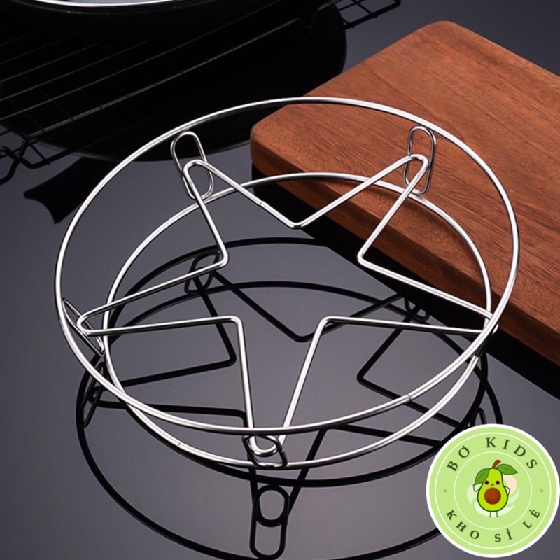 Đế Lót Nồi,Chảo Inox 304 Cách Nhiệt Hình Ngôi Sao 5 Cánh kiêm vỉ hấp BOKISD STORE HBQ BLOGTAMSU