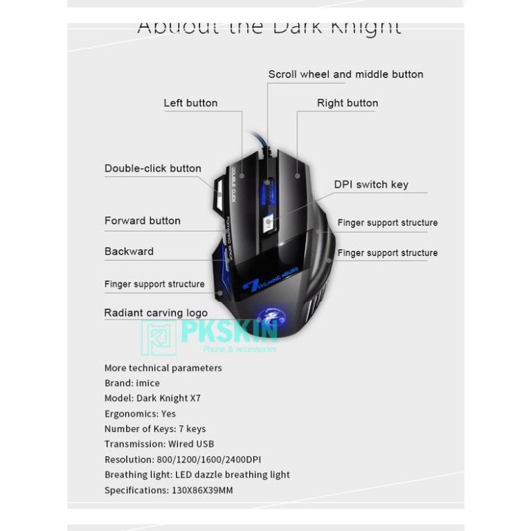 Chuột gaming chính hãng imice / X7 Gaming