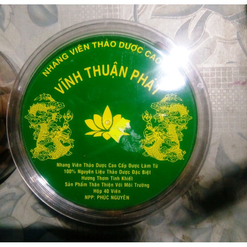 Hương viên thảo dược (hương trầm) Vĩnh Thuận Phát - Hộp 40 viên