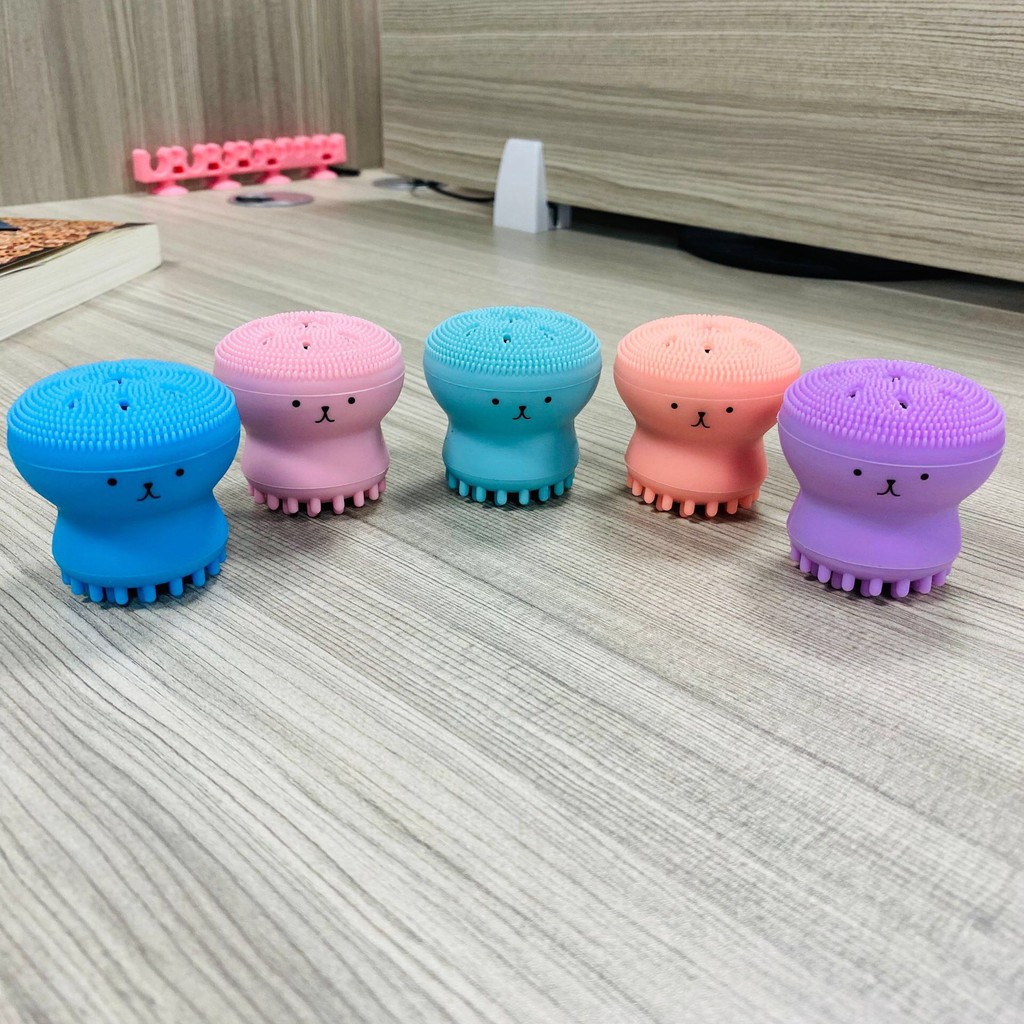Cọ rửa mặt hình bạch tuộc giúp massage da mặt, tẩy tế bào chết hàng nội địa trung | BigBuy360 - bigbuy360.vn