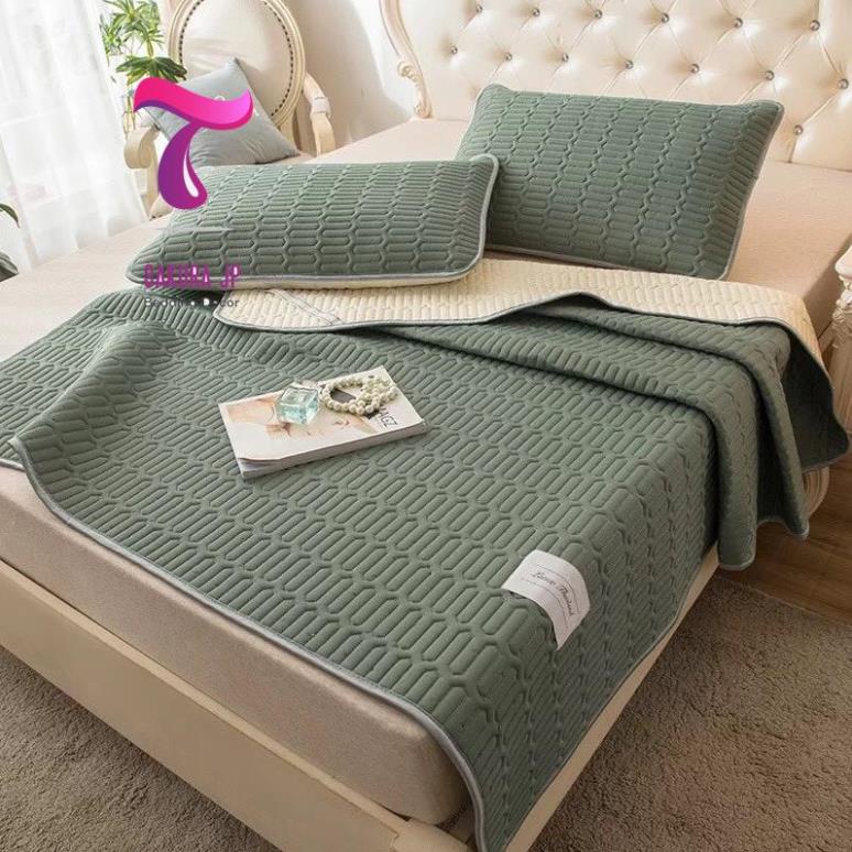 CHÍNH HÃNG-  Chiếu Điều Hòa Cao Su Non Cao Cấp Latex 3D Mát Lạnh  Chiếu Cao Su Non Điều Hòa Sakura JP Bedding Decor