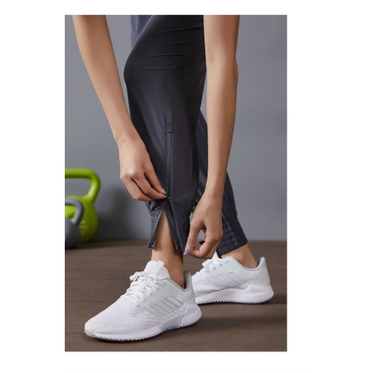QUẦN JOGGER TẬP GYM NỮ VẢI DÙ KHOÁ CHÂN