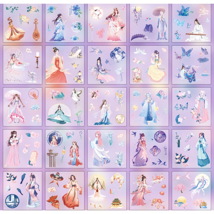 Hộp Sticker 100 Tấm/ Sticker Cute 100 Tấm / Sitker Trang Trí Sổ Tay  Stickers