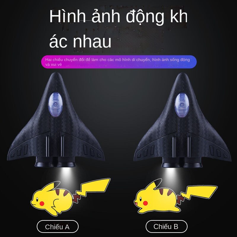 Đèn laser chiếu họa tiết hoạt hình sống động gắn trên cửa xe hơi/ xe máy