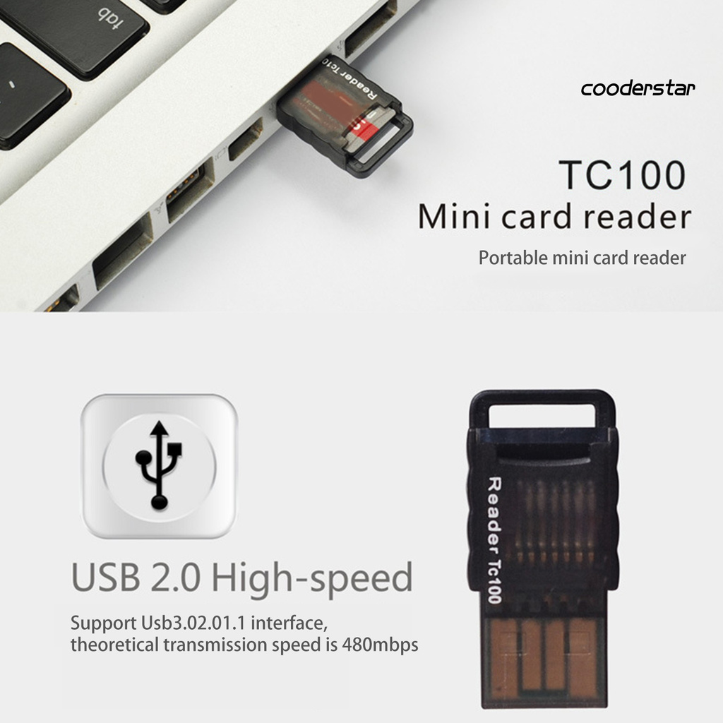 Đầu Đọc Thẻ Nhớ Tốc Độ Cao Tc100 480 Mbps Cho Laptop