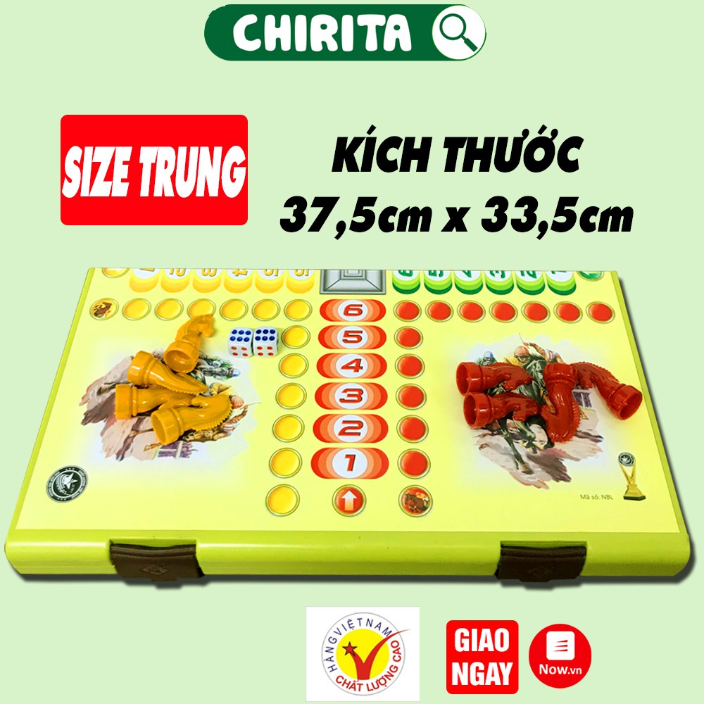 Bộ Cờ Cá Ngựa TRUNG LÊ - Bàn Nhựa Cao Cấp, Giá Rẻ, Boardgame - Đồ Chơi Trẻ Em CHIRITA