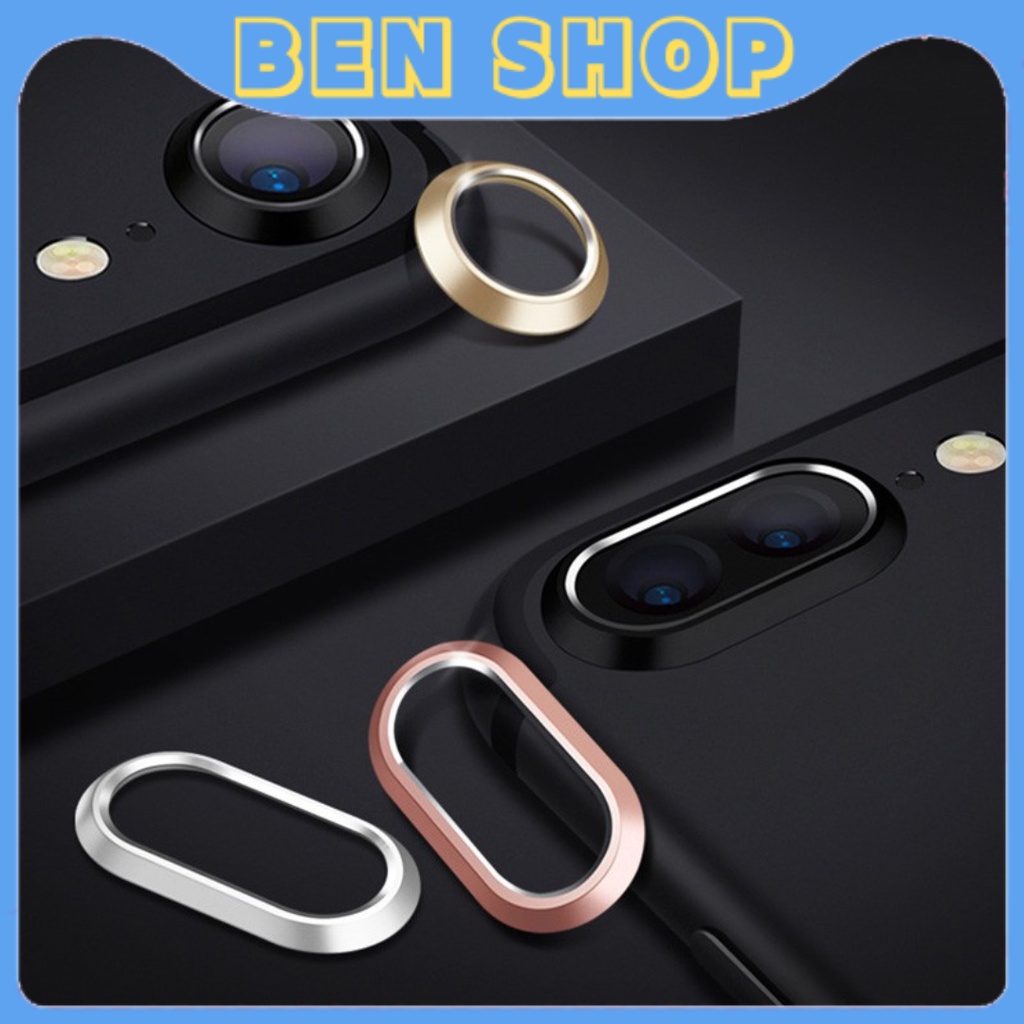 [ RẺ VÔ ĐỊCH ] Viền Kim Loại Bảo Vệ Ống Kính Camera Sau Cho IP 6/7plus/ 8 Plus/X/ Xr/ Xs Max.