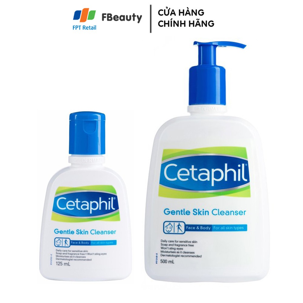 Sữa Rửa Mặt Dịu Nhẹ Cetaphil Gentle Skin Cleanser 125 - 500ml | BigBuy360 - bigbuy360.vn