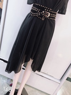 Đầm voan maxi combo