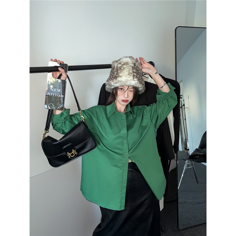 Áo sơ mi dài tay thiết kế mới thời trang theo phong cách hàn quốc cho nữ