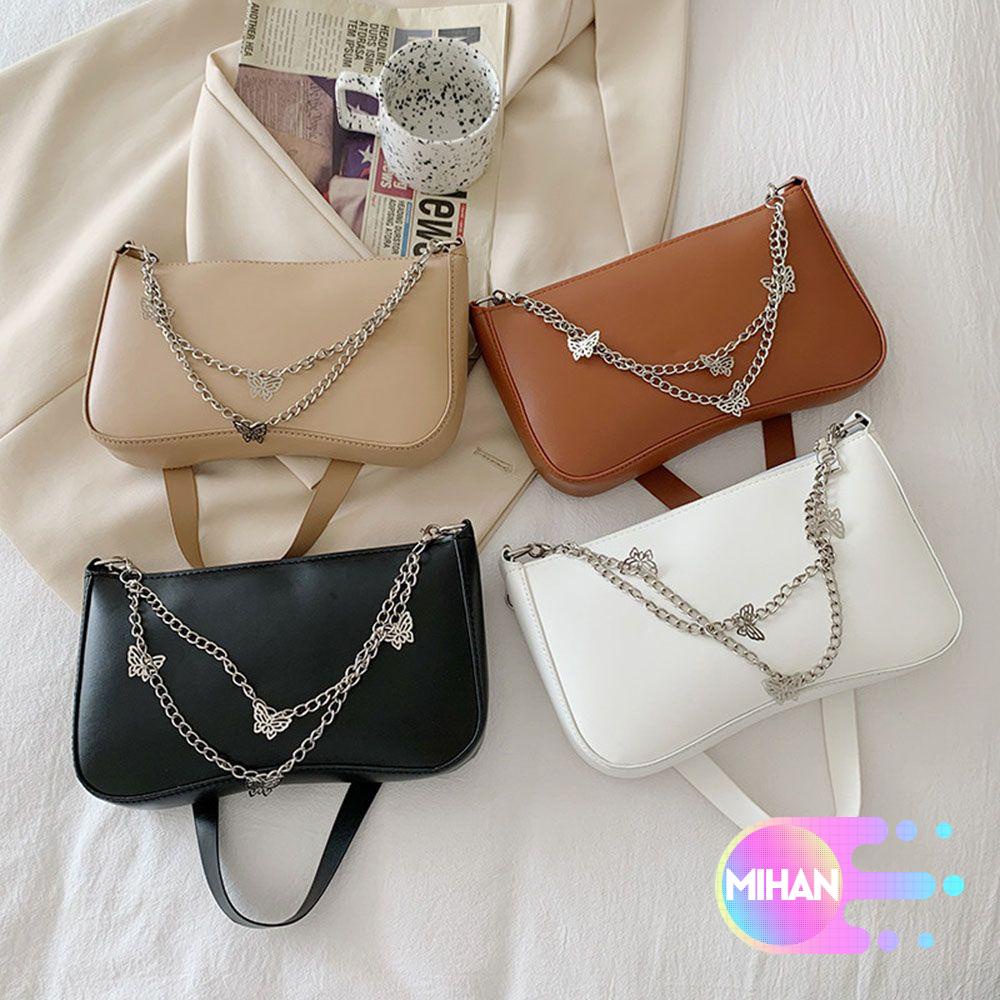 Túi Xách Da PU Đa Năng Họa Tiết Bướm Thời Trang Cho Nữ MIHAN1